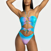 Eltoris – Zerrissener Neckholder-Bodysuit